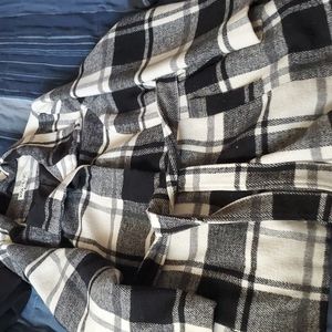 Plaid Pea Coat